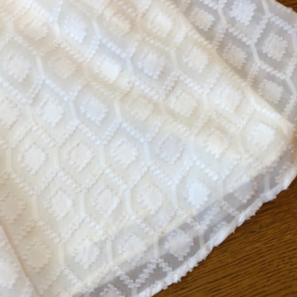 Guess Lace Up Ruffle Tie Front White Dress - Picture 5 of 7